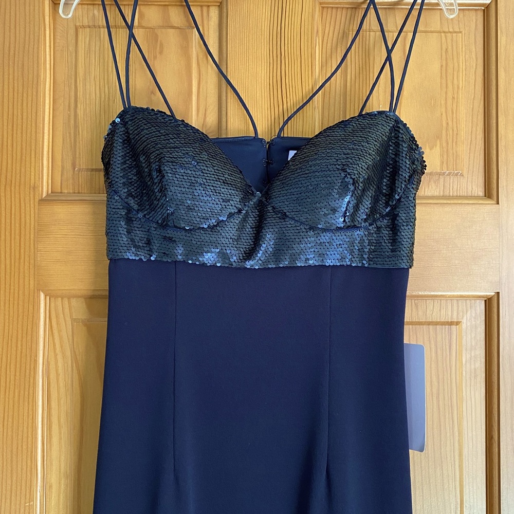 J.S. Collection Dark Navy Blue Gown